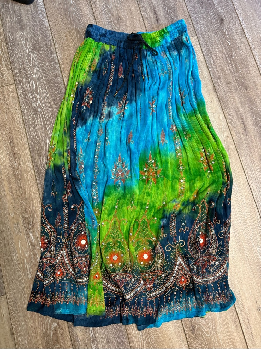 Bohemian Tie Dye midi Skirt